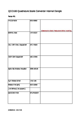QCC100 Parts