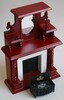 Fireplace and Overmantle with Basket (too big)