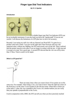 Rick Sparber Unofficial Documentation
