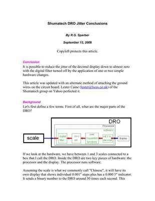 Rick Sparber Unofficial Documentation