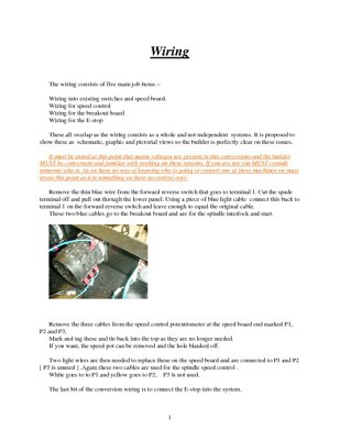 C11G & SIEG X3 Electrical storybook